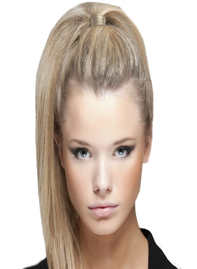 Mia Beauty Tonytail Ponytail Wrap Hair Accessory made of Synthetic Hair on Elastic Rubber Band for Hair Wrapped Look, Women, Teens, Girls, Dancers - Blonde 2 pcs - Image 5